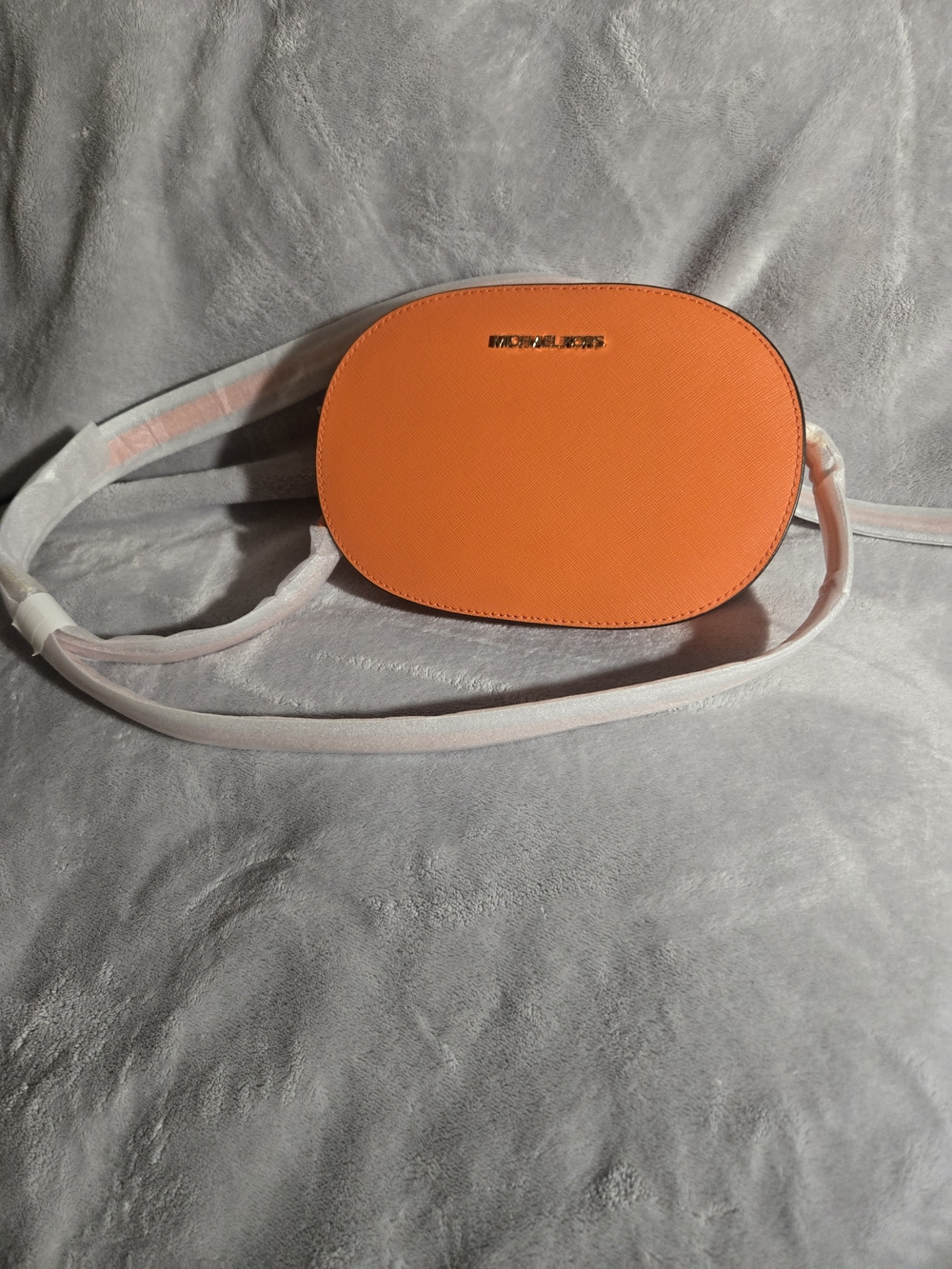 Michael Kors Bright Orange Oval Crossbody